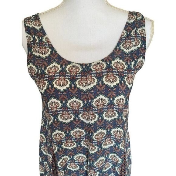 Anthropologie Nectar Clothing Dress Sz Small Multicolor Color Block Back Ties - Picture 3 of 12
